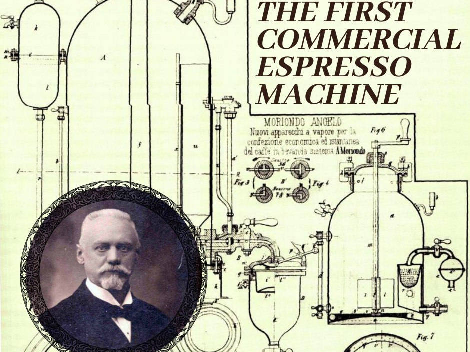 Angelo Moriondo the first commercial espresso machine