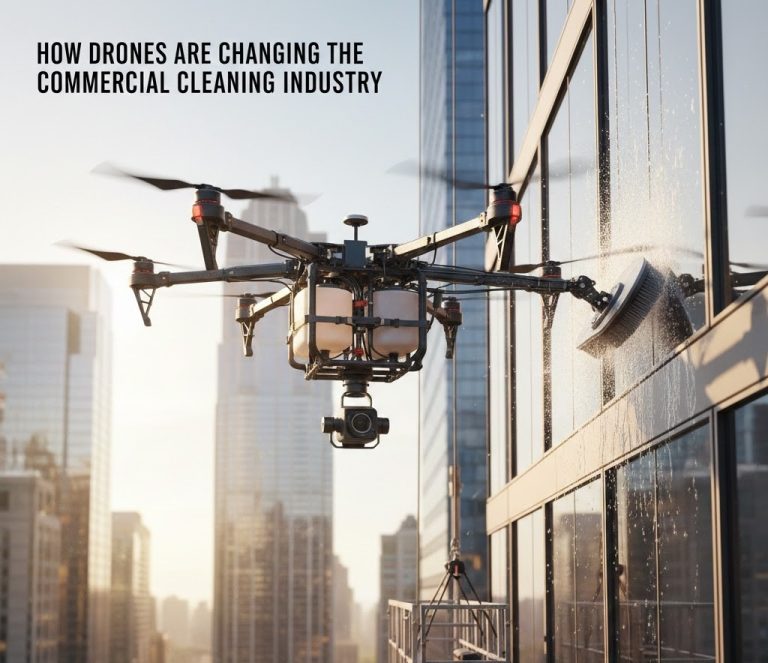 How Drones Are Changing the Commercial Cleaning Industry